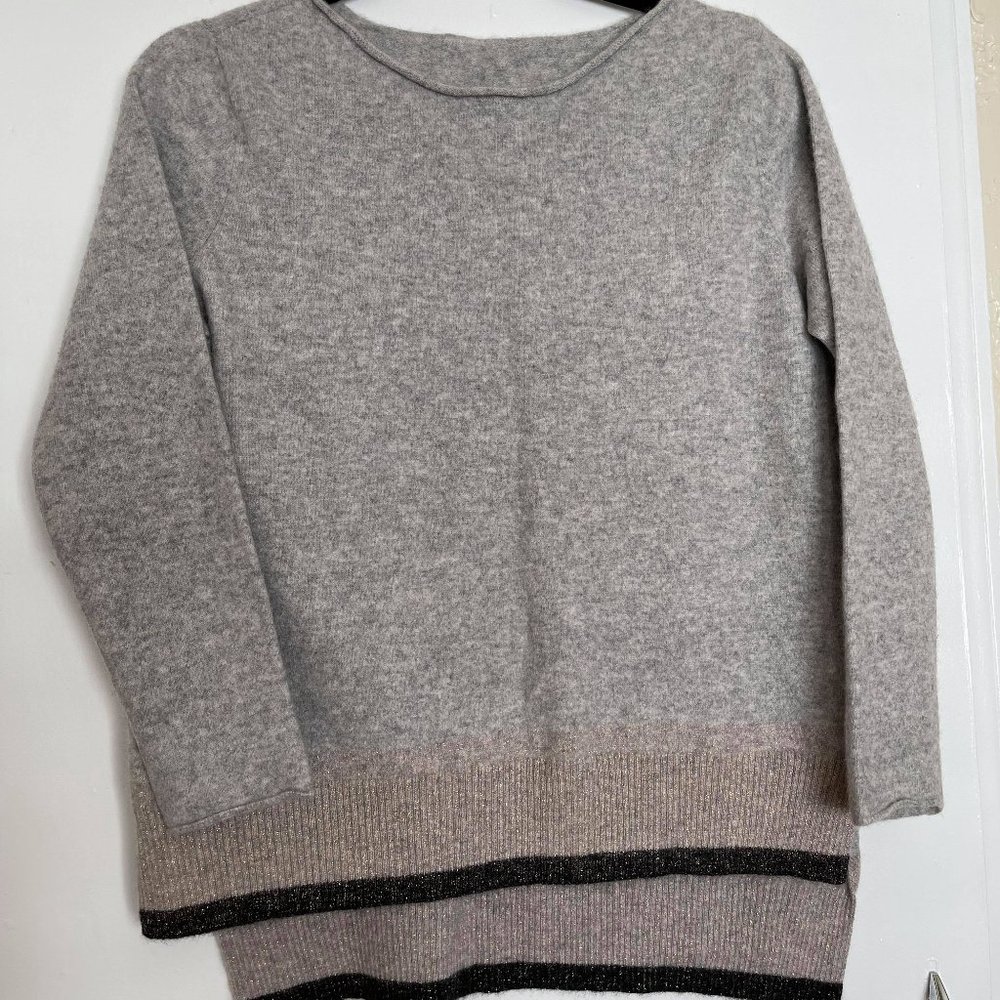 Boden Cashmere Sweater Women Size XS Gray